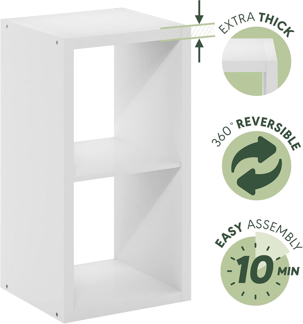 2-Cube Storage Organizer – Versatile Open Shelf for Books, Décor & Everyday Essentials