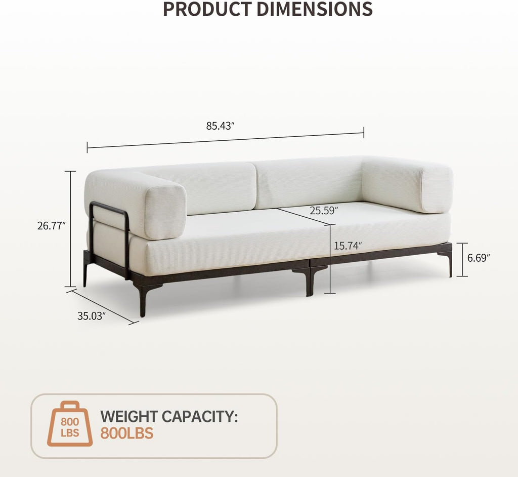 Modern Convertible Sofa – Stylish Multi-Functional Couch for Small Spaces & Cozy Living