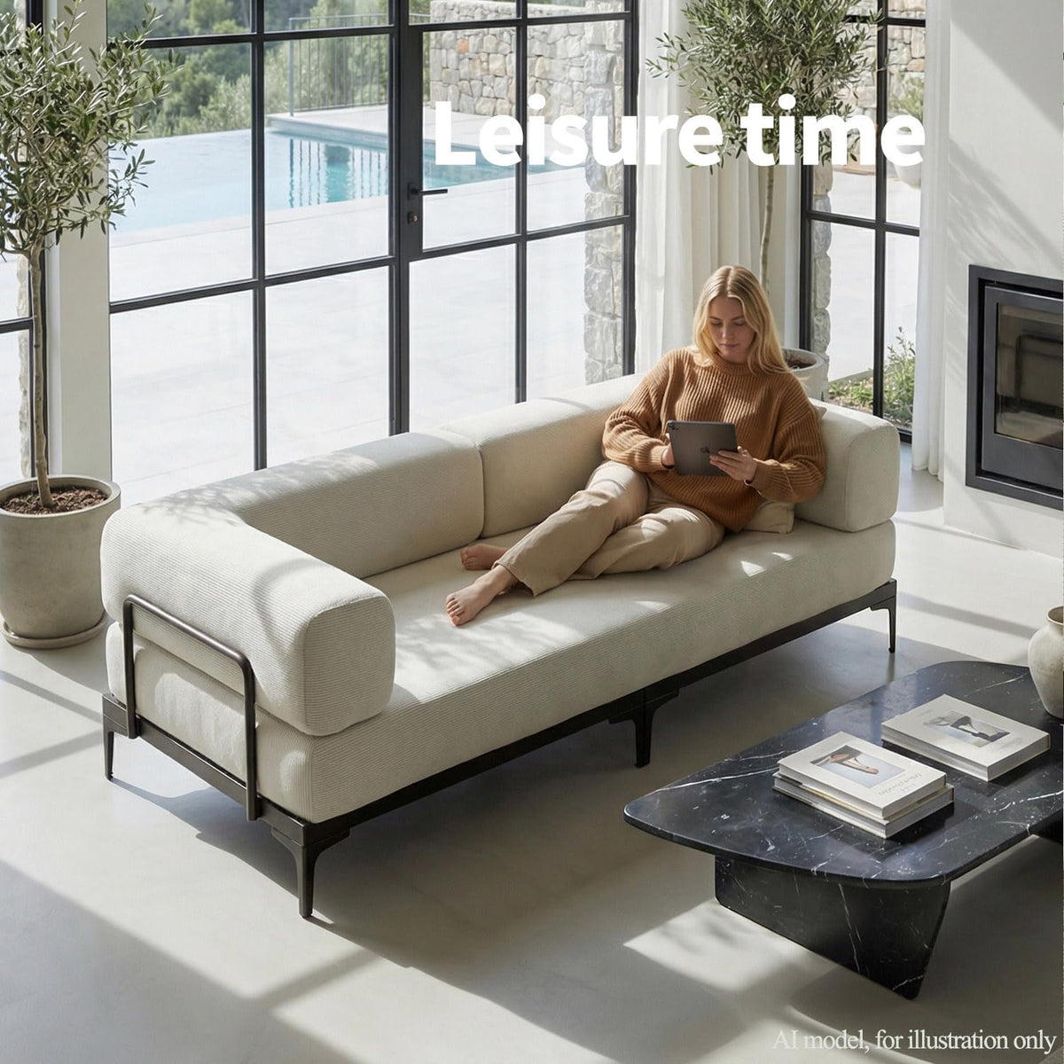 Modern Convertible Sofa – Stylish Multi-Functional Couch for Small Spaces & Cozy Living