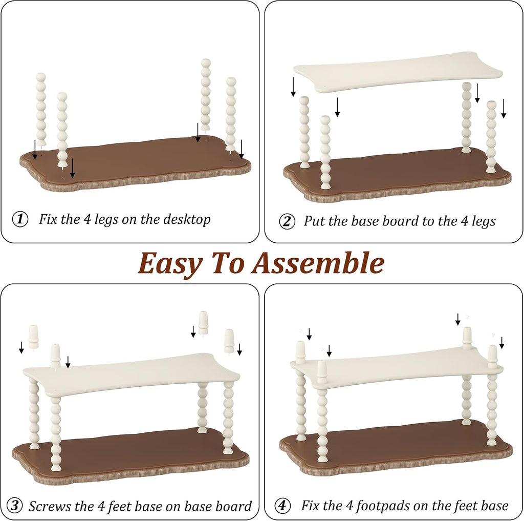 Cozy Gatherings Start Here – Rustic Farmhouse Coffee Table with Tray-Style Top & Lower Shelf