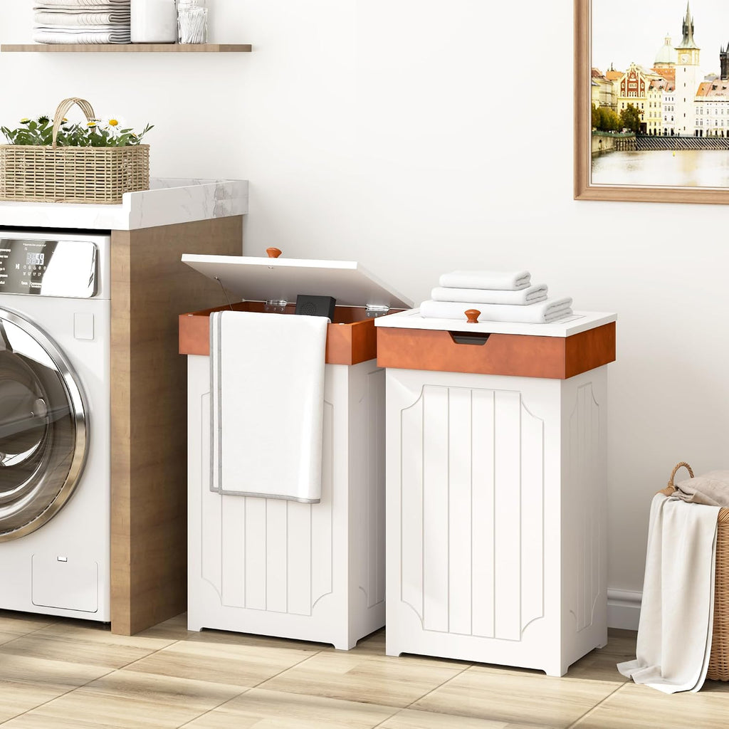 Cozy Farmhouse Trash Can Cabinet – 13 Gallon Hidden Waste Bin for Kitchen & Home