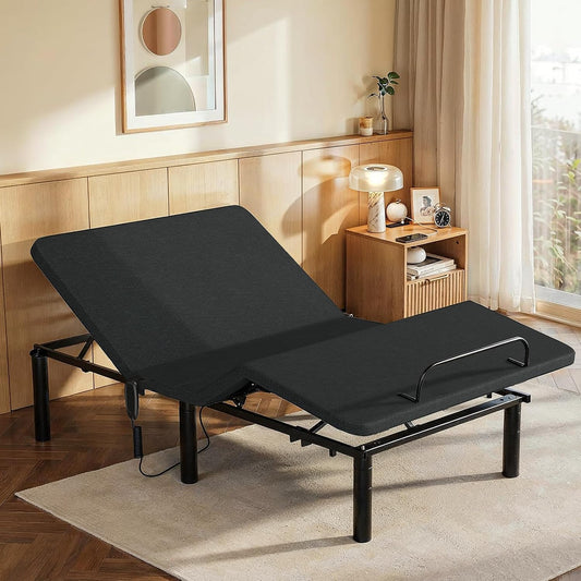 Adjustable Bed Frame – Electric Head & Foot Incline with Quiet Motor for Personalized Comfort