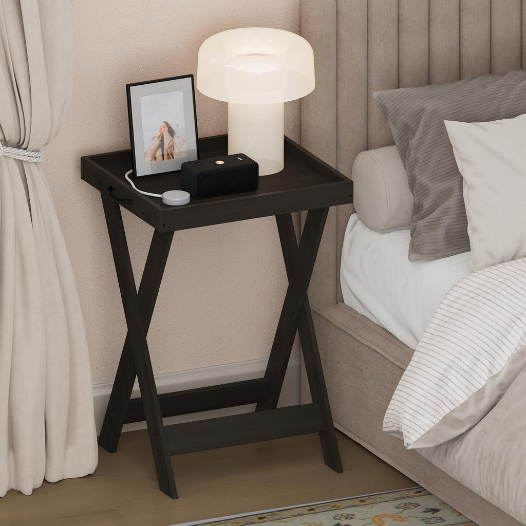 Cozy Bedside Table with Removable Tray – Stylish Nightstand for Everyday Living
