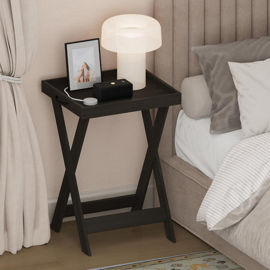 Cozy Bedside Table with Removable Tray – Stylish Nightstand for Everyday Living